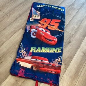 Cars Themed Blue Sleeping Bag